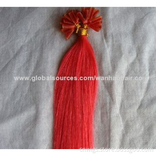 Italian Keratin Prebonded Remy/U-tip Human Hair Extension, 12-32 Inches